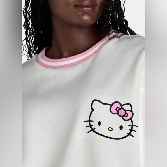 Hello Kitty Womens 50th Anniversary Embroidered Graphic Sweatshirt/Pullover| NEW - Picture 3 of 14